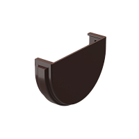 Заглушка желоба 120 мм Docke Premium ( цвет Шоколад RAL 8019 )