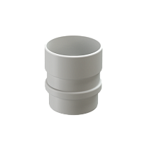 Муфта соединительная 100 мм Docke LUX ( цвет Пломбир RAL 9003 )