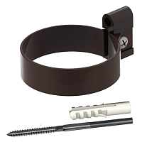 ТН ОПТИМА Хомут трубы Универсальный L 140 мм. (D 120/80) ( коричневый RAL 8017 )