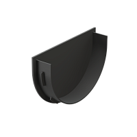 Заглушка желоба 120 мм Docke Premium ( цвет Графит RAL 7024 )