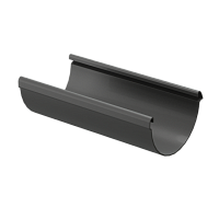 Желоб водосточный 141 мм Docke LUX 3м/шт ( цвет Графит RAL 7024 )