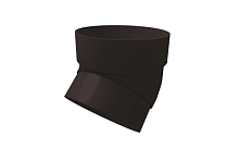 Колено трубы 120/90 45 градусов ПВХ Grand Line, коричневый RR 32