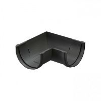 Угловой элемент 120 мм 90 гр Docke Dacha ( цвет серый RAL 7024 )