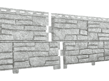 Фасадная панель СТОУН ХАУС Сланец ( светло-серый )