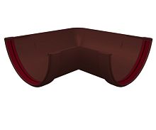 Угол желоба 90 градусов 120/90 ПВХ Grand Line, шоколад RAL 8017