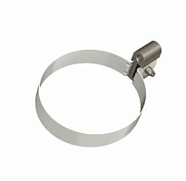 ТН ОПТИМА Хомут трубы Универсальный L 140 мм. (D 120/80) ( белый RAL 9003 )