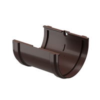 Cоединитель желобов 120 мм Docke Premium ( цвет Шоколад RAL 8019 )