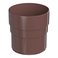 ТН ОПТИМА Муфта трубы (D 120/80) ( коричневый RAL 8017 )