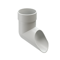 Наконечник (слив) 100 мм Docke LUX ( цвет Пломбир RAL 9003 )