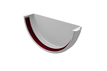 Заглушка желоба 120/90 ПВХ Grand Line, белая