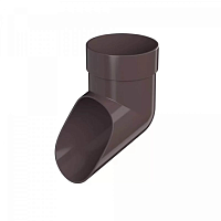 ТН ОПТИМА Слив трубы (D 120/80) ( Темно-коричневый RAL 8019 )
