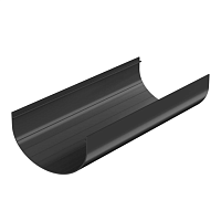 ТН ОПТИМА Желоб 3м. (D 120/80) ( Черный RAL 9017 )