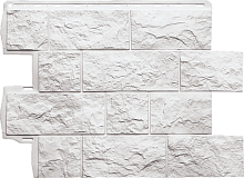 Фасадная панель Туф ЭКО Белый ( 0,68 * 0,56 м. )