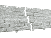 Фасадная панель СТОУН ХАУС Кварцит ( светло-серый )