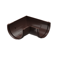 Элемент угловой 120 мм 90 гр. Docke Premium ( цвет Шоколад RAL 8019 )