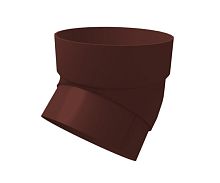 Колено трубы 120/90 45 градусов ПВХ Grand Line, шоколад RAL 8017