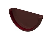 Заглушка желоба 120/90 ПВХ Grand Line, шоколад RAL 8017