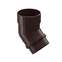 Колено 100*45 гр. Docke LUX ( цвет Шоколад RAL 8019 )