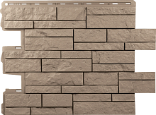 Фасадная панель Шотландия ЭКО Бежевый ( 0,68 * 0,56 м. )