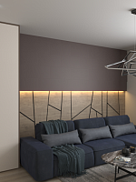 Стеновая панель АЛЬТА СЛЭБ SPC Кварцвинил 300х600х2,4мм Матовая Эстетика ( Крот )