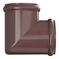 ТН ОПТИМА Угол желоба 90° (D 120/80) ( Темно-коричневый RAL 8019 )