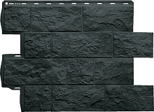 Фасадная панель Туф ЭКО Графит ( 0,68 * 0,56 м. )