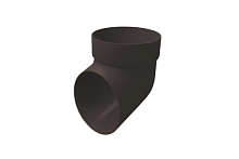 Слив трубы 120/90 ПВХ Grand Line, коричневый RR 32