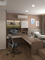 Стеновая панель АЛЬТА СЛЭБ SPC Кварцвинил 300х600х2,4мм Матовая Эстетика ( Тауп )