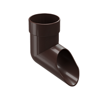 Наконечник (слив) 100 мм Docke LUX ( цвет Шоколад RAL 8019 )