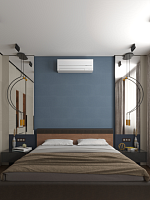 Стеновая панель АЛЬТА СЛЭБ SPC Кварцвинил 600х300х2,4мм Тканевая Роскошь ( Деним )