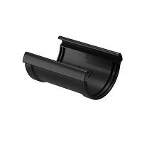 Cоединитель желобов 141 мм Docke LUX ( цвет Карбон RR33 )