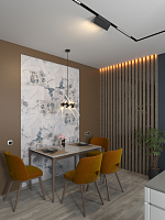 Стеновая панель АЛЬТА СЛЭБ SPC Кварцвинил 600х300х2,4мм Мраморная Феерия ( Эльбрус )