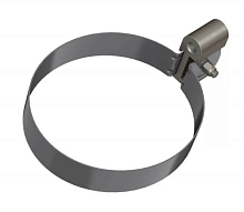 ТН ОПТИМА Хомут трубы Универсальный L 140 мм. (D 120/80) ( Серый RAL 7024 )