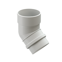 Колено 100*45 гр. Docke LUX ( цвет Пломбир RAL 9003 )