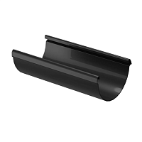 Желоб водосточный 141 мм Docke LUX 3м/шт ( цвет Карбон RR33 )