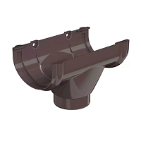 ТН ОПТИМА Воронка желоба (D 120/80) ( Темно-коричневый RAL 8019 )