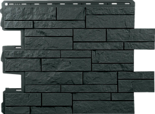 Фасадная панель Шотландия ЭКО Графит ( 0,68 * 0,56 м. )