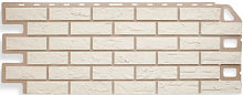 Фасадная панель Кирпич Белый ( 1,01 * 0,45 м. )