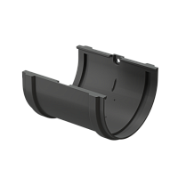 Cоединитель желобов 120 мм Docke Premium ( цвет Графит RAL 7024 )